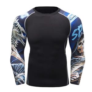 T-shirt de compression à manches longues pour hommes, doux, à séchage rapide, personnalisable en gros (OEM) - Product Image 6