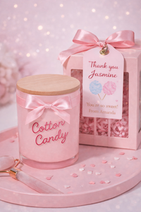 Vela de Cristal Ecológica Personalizada con Aroma a Algodón de Azúcar para Acción de Gracias, Regalos para Parejas, Reuniones Familiares y Festividades - Product Image 3