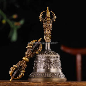 Campana Ghanta de Latón Fundido de Alta Densidad – Campana Ritual Tibetana de Gran Peso para Templos y Objetos Sagrados al por Mayor - Product Image 6