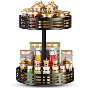 Premium Quality Round Spice <b>Rack</b> For Keeps <b>Kitchen</b> Essentials Visible And Accessible And Smart Space Saving Solution <b>Rack</b> - Product Image 1