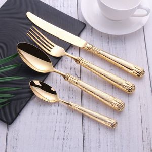 Colección de Cubiertos Elegantes Fabricados con Metal de Alta Calidad para Cocina, Restaurante, Hotel, Vajilla para Banquetes, Venta al por Mayor - Product Image 3