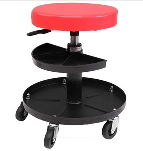 Portable Lift Chair Pneumatic <b>Stool</b> with Tool Tray Storage <b>Adjustable</b> <b>Height</b> Garage Creeper Tools Waterproof Durable GAPGAR029 - Product Image 2