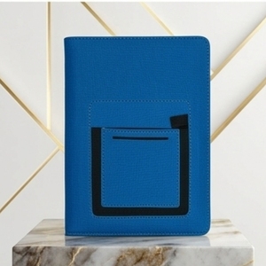Aurelux <b>A5</b> PU Leather Front Pocket Premium Corporate <b>Diary</b> with Custom Logo for Office Organization - Product Image 2