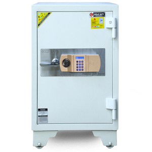 ตู้เซฟนิรภัย Dua Lock Safes รุ่น S630 KC สีขาว พร้อมกุญแจล็อคแบบใช้กุญแจ  สำหรับธุรกิจ  ผลิตจากเหล็กสแตนเลสหนา 2 มม. ป้องกันการโจรกรรมและทนไฟ - Product Image 1