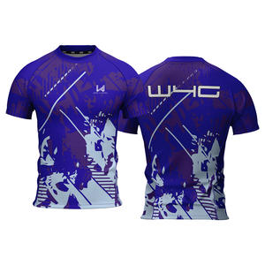 Maillot de sport personnalisé W4G pour homme, sans couture, léger, respirant, à compression, séchage rapide, haute élasticité, design imprimé sur mesure - Product Image 6