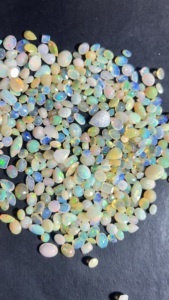 100% Natural AAA+ Ethiopian <b>Fire</b> Opal Cabochon Mix Lot | Multi Color Flash Opal Loose Gemstones Custom Cut for Jewelry Making, - Product Image 2
