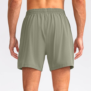 <b>Men's</b> Quick Dry Fitness Gym <b>Shorts</b> For <b>Men</b> Casual Style Joggers Training Pants with Solid <b>Pattern</b> for Bodybuilding and Running - Product Image 4