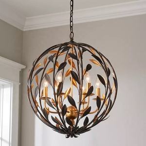 Modern Brass Pendant <b>Light</b> Geometric Shape <b>Ceiling</b> Mount Indoor Living Room Decor - Product Image 6