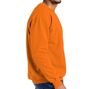 Sudadera de Cuello Redondo Lisa Extra Grande para Hombre, de Alta Calidad, Algodón y Felpa, Estilo Urbano, Unisex, Invierno, Venta al Por Mayor - Product Image 4