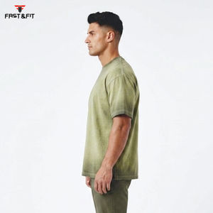 T-shirt décontracté personnalisé à manches courtes et coupe oversize en coton 100% imprimé pour homme, fabriqué au Pakistan, collection 2026 - Product Image 2