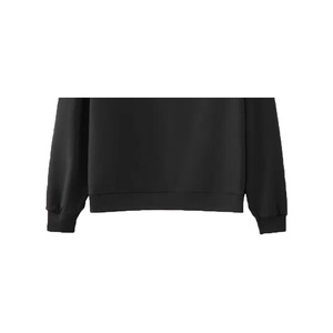 Sweat-shirt personnalisé pour femme, écologique, coupe-vent, respirant, en molleton 100% coton tricoté 220g, col rond oversize, printemps-hiver - Product Image 3