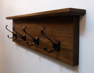 High Quality Wooden Wall Hanger Budget Friendly Stylish Wall <b>Hooks</b> for Entryway Bedroom Bathroom and Kitchen - Product Image 3