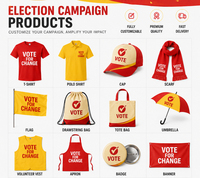 Productos Personalizados para la Campaña Electoral del PDP de Nigeria: Bufandas, Camisetas, Polos, Gorras, Banderas, Bolsas de Mano, Delantales, Fabricante Mayorista