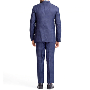 Business Men's Western Style Plus Size Breathable 100% Polyester Wedding <b>Suit</b> Coat and Pant Set - Product Image 3