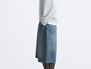 Pantalones Cortos de Mezclilla Casuales para Hombre, Estilo Urbano Estadounidense, Corte Holgado, Ligeros, Moda Urbana - Product Image 3