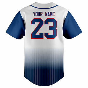 Camiseta Deportiva Casual de Manga Corta para Hombre, Estampada en Serigrafía, Tejida, de Secado Rápido, para Verano, Azul y Blanca a Rayas - Product Image 4