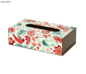 Porte-mouchoirs en bois fait à la main avec accent de travail du métal parfait pour les thèmes de décoration royale ou les chambres de style antique - Product Image 6