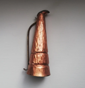 Handmade Hammered <b>Copper</b> Tabletop <b>Vase</b> Rustic Metal Floral Display Decorative Artisanal Textured Irregular Shape - Product Image 4