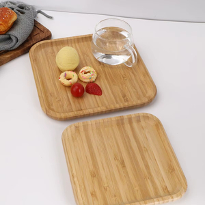 Solid Wood Square Food <b>Tray</b> - Product Image 1