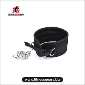 JUST FITNESS GEARS Custom Workout Gym Fitness Power Weight Lifting Cowhide Heavy Duty Dip Weighted Pull <b>Belt</b> <b>Chain</b> Breathable - Product Image 4
