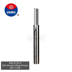 เครื่องกัดเกลียว StM.SC-02-Thread mill- # 5, # 6, # 8, # 10, # 12,1/4,5/16,3/8,7/16,1/2,9/16,5/8,3/4,7/8-UN เกลียวตรง- ฟลูตแบบตรง- โซลิดคาร์ไบด์ - Product Image 1
