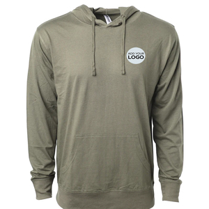 Custom Logo Lightweight Hoodie Wholesale Bulk Tri Blend Hood Shirt Blank Unisex Fleece <b>Pullover</b> Factory Price USA - Product Image 5