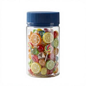 Contenants ronds en PET de 8 oz avec bouchon à visser à l'épreuve des enfants, couleur personnalisée pour biscuits, bonbons et vitamines, origine Vietnam - Product Image 3