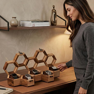 Caja de Almacenamiento para Relojes de Bambú, Caja de Madera para Coleccionistas de Relojes con Diseño con Cerradura de AYAANS - Product Image 2