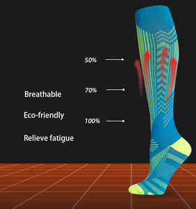 Chaussettes de sport tricotées personnalisées pour hommes, chaussettes de basketball athlétiques, chaussettes de compression sportives sur mesure - Product Image 2
