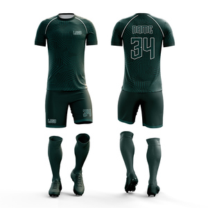 Uniforme de Fútbol Personalizado para Hombre, Conjunto de Camiseta y Pantalones Cortos, Ropa Deportiva de Alto Rendimiento, Impresión por Sublimación, Logotipo, Nombre y Número Personalizados - Product Image 4