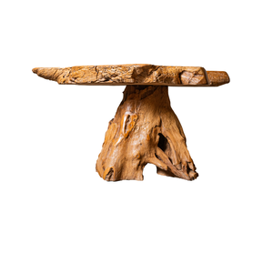 Juego de Mesa de Centro Rústica de Raíz de Teca de Lujo ARTERRA con Sillones Esculpidos - Muebles Hechos a Mano, Duraderos y Ecológicos para Sala de Estar y Patio - Product Image 4