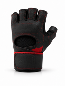 Custom Logo Unisex Leather Fitness Gloves <b>Half</b> Finger Weight Lifting Non <b>Slip</b> Breathable Gym Training Body Building Hand Fasten - Product Image 2