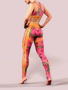 Conjunto de Yoga Ecológico de Alta Calidad para Mujer, Talla Grande, Secado Rápido, Transpirable, Resistente al Viento, 2 Piezas, Cierre Elástico en la Cintura - Product Image 4