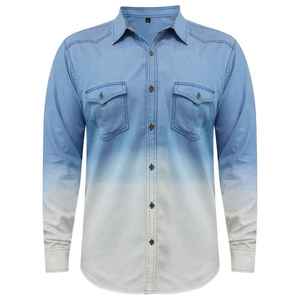 Camisa de Mezclilla de Manga Corta a Cuadros para Hombre, Estilo Casual y Formal, Tejido Ecológico, Antiarrugas, Marca Solid International - Product Image 3