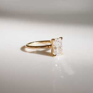 แหวนเพชรทรงเรเดียนท์คัทคุณภาพสูง ทองคำแท้ 14k น้ำหนัก 3.01 กะรัต เพชรเพาะเลี้ยง เหมาะสำหรับงานแต่งงาน งานเลี้ยง หรือเป็นของขวัญแทนใจสำหรับคนรัก - Product Image 2