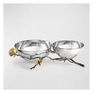 Designer Metal Dry Fruits Bowl Elegant Finish Decorative Serving Dish Premium Tableware Gift Product - Product Image 5