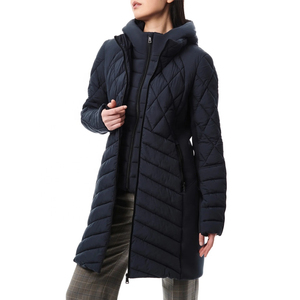 <b>Ladies</b> <b>Winter</b> Puffer Jacket Slim Long Warm Hooded Cotton-<b>Padded</b> Women's <b>Coats</b> Woven Printed Windproof Zipper Decorated - Product Image 5