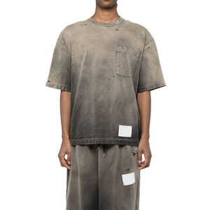 T-shirt Homme Effet Vieilli Prix de Gros – Dernier Style, Meilleure Vente, Anti-Plis, Qualité Supérieure, Entièrement Personnalisable - Product Image 2