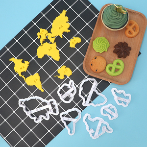 Sept Continents 3D plastique carte <span class=keywords><strong>du</strong></span> <span class=keywords><strong>monde</strong></span> forme emporte-pièces <span class=keywords><strong>7</strong></span> pièces Fondant et coupe-gâteau cuisson décoration pâtisserie outils - Product Image 5