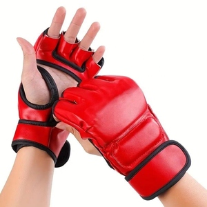 Guantes de MMA de Cuero Duraderos de Medio Dedo a Precio de Fábrica para Boxeo / Guantes de MMA de Moda a Precio Económico con 100% de Calidad para Boxeo - Product Image 5
