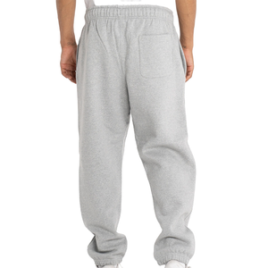 New Arrival Heavyweight Cotton Fleece Lining Elastic Waist 100% cotton <b>Light</b> Wash Wide Leg Men's Sweatpants <b>Trousers</b> - Product Image 4