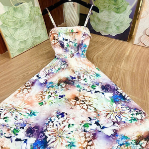 Elegante Vestido Largo de Verano para Mujer, Sexy, de Manga Corta, Estilo Maxi, Sencillo, Natural, Casual, Formal, para Diversos Eventos - Product Image 1