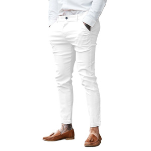 กางเกงขายส่งจากโรงงาน OEM กางเกงผู้ชายผ้าสเตรช ระบายอากาศ แห้งเร็ว ทรงตรง สวมใส่ได้ทั้งแบบทางการและลำลอง - Product Image 5