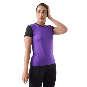 Nueva Camiseta Ligera y Transpirable de 180g para Mujer, Camiseta Casual de Manga Corta con Cuello Redondo, con Opciones de Logotipo Personalizado e Impresión - Product Image 3