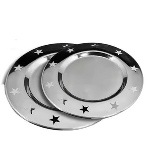 Assiette de service rustique en métal pour la restauration, idéale pour les mariages, restaurants et hôtels, parfaite pour la vaisselle de table. - Product Image 3