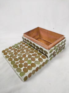 Coffret cadeau à bijoux coffret à bijoux de luxe fabriqué à la main avec incrustation de verre de l'Inde à vendre en vrac vente en gros mini coffret à bijoux - Product Image 3