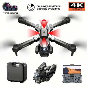 Dron FPV Comercial K10 Max Mini con Cámara 4K HD Profesional de Tres ESC y Evitación de Obstáculos, Quadcopter WIFI para Principiantes - Product Image 2
