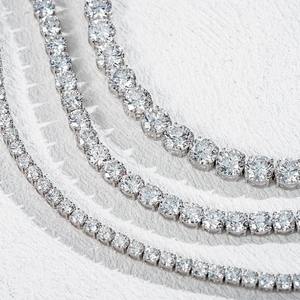 Pulsera de Diamantes de Primera Calidad, Nueva Llegada, Pulsera de Eslabones Cuadrados con Incrustaciones de Diamantes para Hombre y Mujer, Joyería Hip Hop de la India - Product Image 3