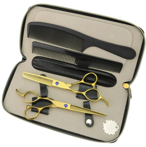 Kit de ciseaux de coiffure et de barbier en gros 2026 – Lot de ciseaux professionnels pour salon et barbier à prix réduit - Product Image 5