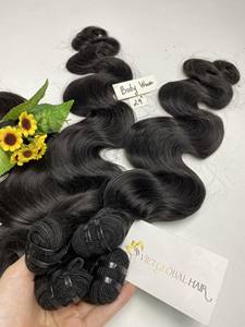 Extensiones de cabello humano virgen 100% Natural Black Body Wave Trama doble Paquetes de productos de cabello de alta calidad - Product Image 6